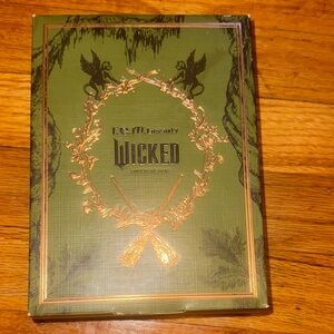 Wicked R.E.M beauty lip, eye, blush set Gold and Green box